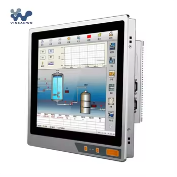 Vincanwo 10.4 Inch Industrial Touch Panel PC N5095 Waterproof All-In-One Wall Mount AIO PC IP65 Interface SSD Hard Drive US Plug